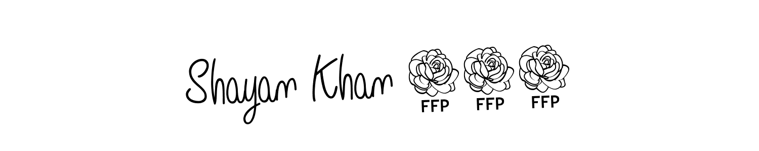 Create a beautiful signature design for name Shayan Khan 116. With this signature (Angelique-Rose-font-FFP) fonts, you can make a handwritten signature for free. Shayan Khan 116 signature style 5 images and pictures png