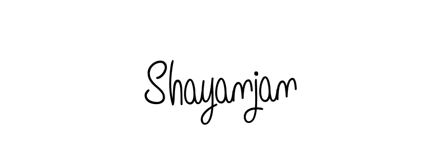 Make a beautiful signature design for name Shayanjan. Use this online signature maker to create a handwritten signature for free. Shayanjan signature style 5 images and pictures png