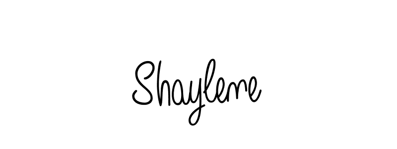 Make a beautiful signature design for name Shaylene. With this signature (Angelique-Rose-font-FFP) style, you can create a handwritten signature for free. Shaylene signature style 5 images and pictures png