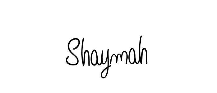 Shaymah stylish signature style. Best Handwritten Sign (Angelique-Rose-font-FFP) for my name. Handwritten Signature Collection Ideas for my name Shaymah. Shaymah signature style 5 images and pictures png
