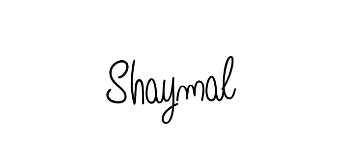 You should practise on your own different ways (Angelique-Rose-font-FFP) to write your name (Shaymal) in signature. don't let someone else do it for you. Shaymal signature style 5 images and pictures png