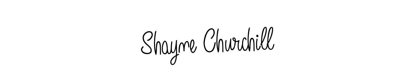 Create a beautiful signature design for name Shayne Churchill. With this signature (Angelique-Rose-font-FFP) fonts, you can make a handwritten signature for free. Shayne Churchill signature style 5 images and pictures png