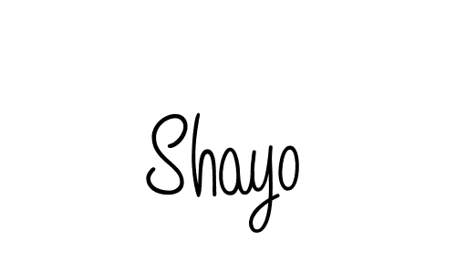You can use this online signature creator to create a handwritten signature for the name Shayo. This is the best online autograph maker. Shayo signature style 5 images and pictures png