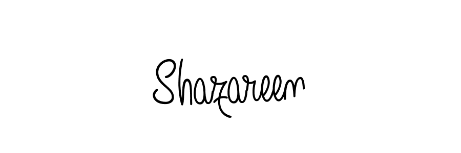Design your own signature with our free online signature maker. With this signature software, you can create a handwritten (Angelique-Rose-font-FFP) signature for name Shazareen. Shazareen signature style 5 images and pictures png