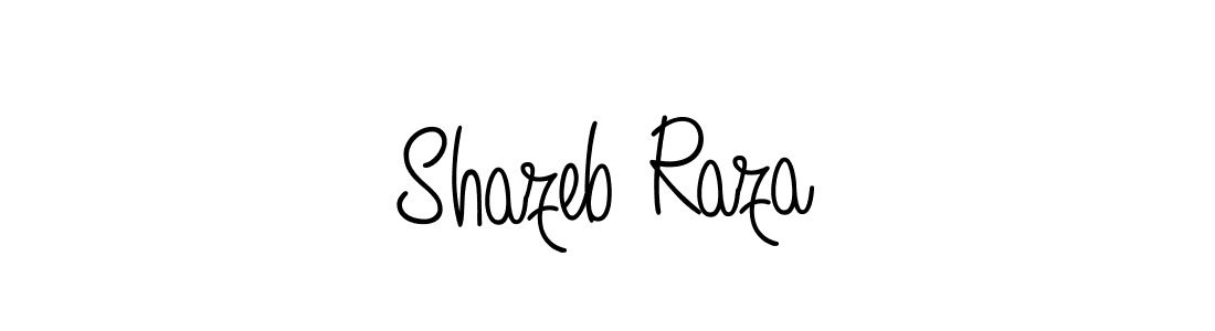 How to make Shazeb Raza signature? Angelique-Rose-font-FFP is a professional autograph style. Create handwritten signature for Shazeb Raza name. Shazeb Raza signature style 5 images and pictures png