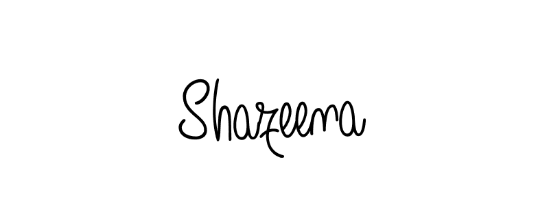 You should practise on your own different ways (Angelique-Rose-font-FFP) to write your name (Shazeena) in signature. don't let someone else do it for you. Shazeena signature style 5 images and pictures png