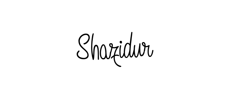 Use a signature maker to create a handwritten signature online. With this signature software, you can design (Angelique-Rose-font-FFP) your own signature for name Shazidur. Shazidur signature style 5 images and pictures png