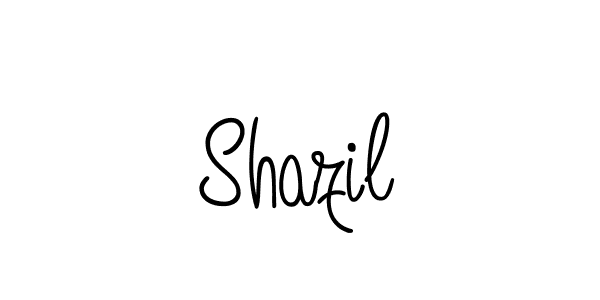 Make a beautiful signature design for name Shazil. With this signature (Angelique-Rose-font-FFP) style, you can create a handwritten signature for free. Shazil signature style 5 images and pictures png