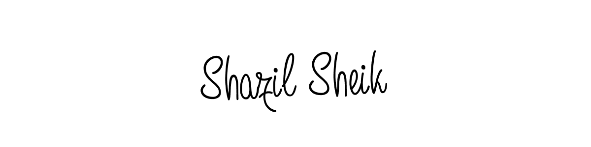 How to make Shazil Sheik signature? Angelique-Rose-font-FFP is a professional autograph style. Create handwritten signature for Shazil Sheik name. Shazil Sheik signature style 5 images and pictures png