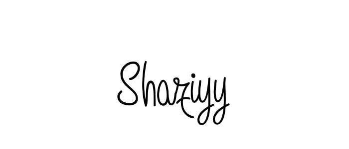 Also we have Shaziyy name is the best signature style. Create professional handwritten signature collection using Angelique-Rose-font-FFP autograph style. Shaziyy signature style 5 images and pictures png