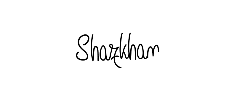 You should practise on your own different ways (Angelique-Rose-font-FFP) to write your name (Shazkhan) in signature. don't let someone else do it for you. Shazkhan signature style 5 images and pictures png