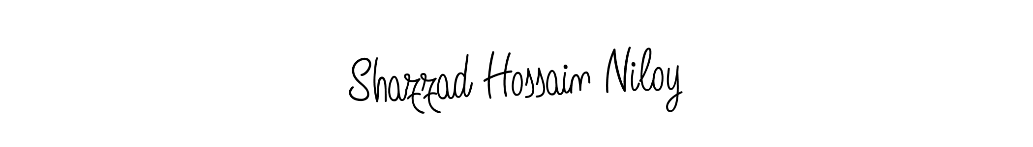 How to make Shazzad Hossain Niloy name signature. Use Angelique-Rose-font-FFP style for creating short signs online. This is the latest handwritten sign. Shazzad Hossain Niloy signature style 5 images and pictures png