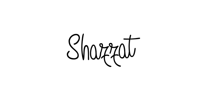 Design your own signature with our free online signature maker. With this signature software, you can create a handwritten (Angelique-Rose-font-FFP) signature for name Shazzat. Shazzat signature style 5 images and pictures png