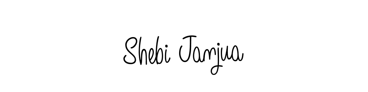 Design your own signature with our free online signature maker. With this signature software, you can create a handwritten (Angelique-Rose-font-FFP) signature for name Shebi Janjua. Shebi Janjua signature style 5 images and pictures png