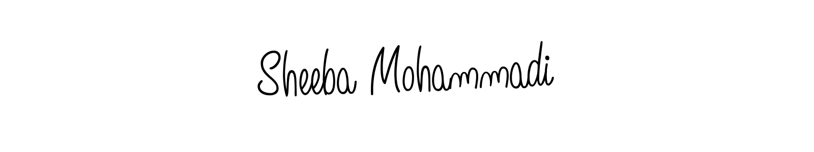 Sheeba Mohammadi stylish signature style. Best Handwritten Sign (Angelique-Rose-font-FFP) for my name. Handwritten Signature Collection Ideas for my name Sheeba Mohammadi. Sheeba Mohammadi signature style 5 images and pictures png