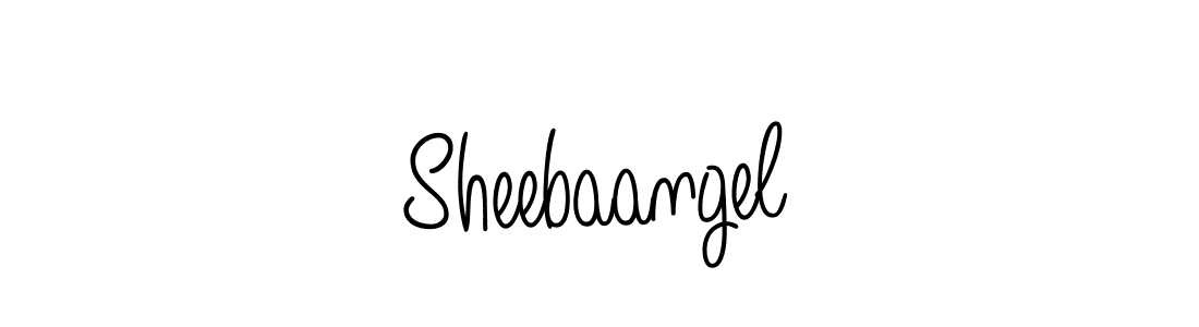 Make a beautiful signature design for name Sheebaangel. With this signature (Angelique-Rose-font-FFP) style, you can create a handwritten signature for free. Sheebaangel signature style 5 images and pictures png