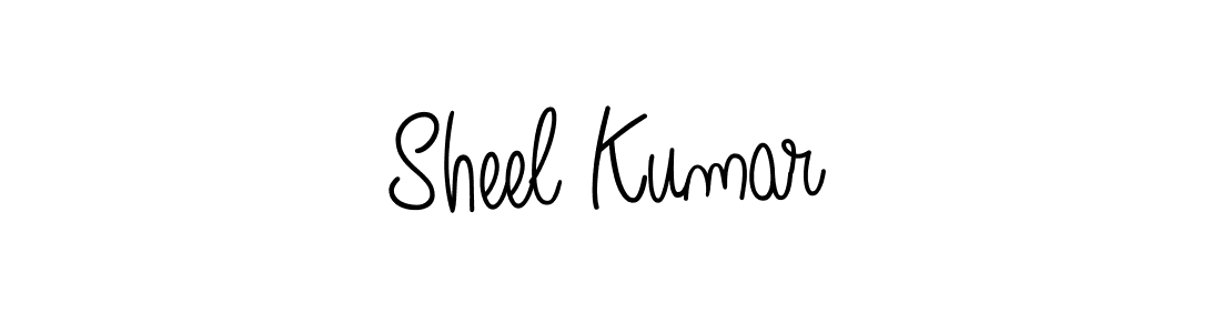 How to make Sheel Kumar name signature. Use Angelique-Rose-font-FFP style for creating short signs online. This is the latest handwritten sign. Sheel Kumar signature style 5 images and pictures png