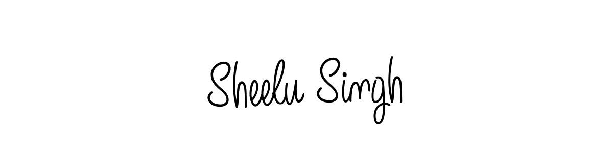 Make a beautiful signature design for name Sheelu Singh. With this signature (Angelique-Rose-font-FFP) style, you can create a handwritten signature for free. Sheelu Singh signature style 5 images and pictures png