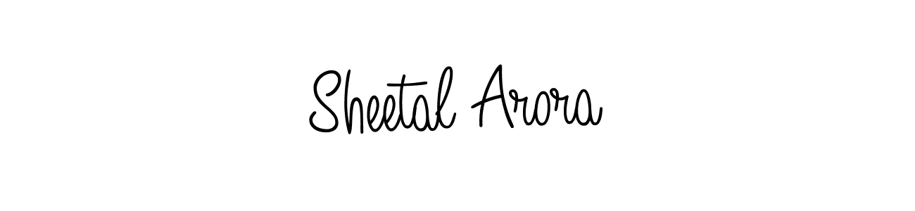 Use a signature maker to create a handwritten signature online. With this signature software, you can design (Angelique-Rose-font-FFP) your own signature for name Sheetal Arora. Sheetal Arora signature style 5 images and pictures png