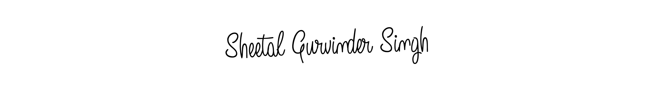 Sheetal Gurvinder Singh stylish signature style. Best Handwritten Sign (Angelique-Rose-font-FFP) for my name. Handwritten Signature Collection Ideas for my name Sheetal Gurvinder Singh. Sheetal Gurvinder Singh signature style 5 images and pictures png