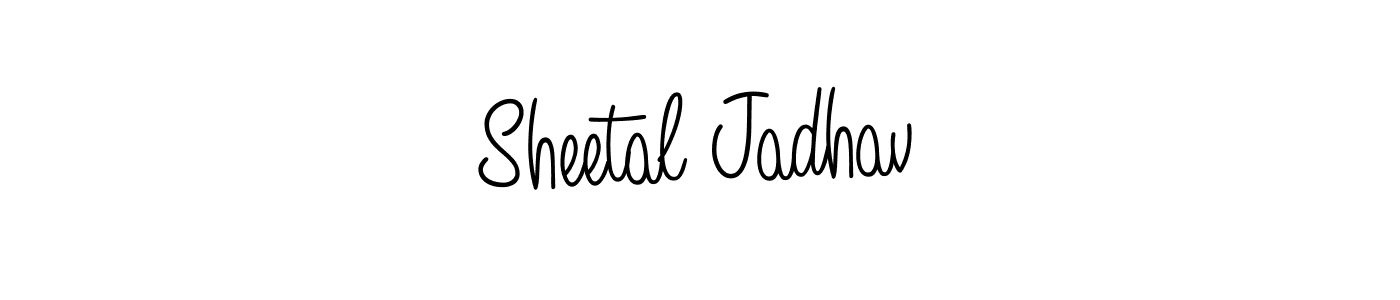if you are searching for the best signature style for your name Sheetal Jadhav. so please give up your signature search. here we have designed multiple signature styles  using Angelique-Rose-font-FFP. Sheetal Jadhav signature style 5 images and pictures png