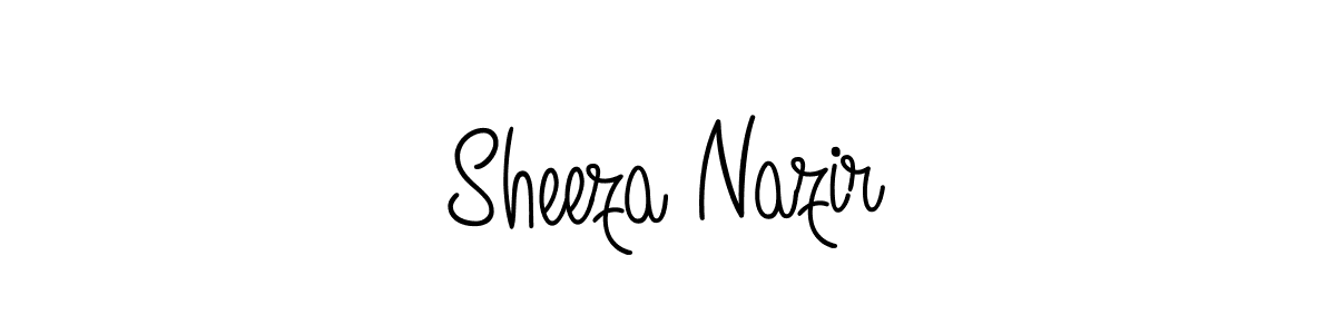 How to Draw Sheeza Nazir signature style? Angelique-Rose-font-FFP is a latest design signature styles for name Sheeza Nazir. Sheeza Nazir signature style 5 images and pictures png
