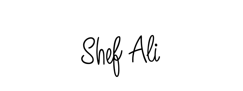 How to make Shef Ali name signature. Use Angelique-Rose-font-FFP style for creating short signs online. This is the latest handwritten sign. Shef Ali signature style 5 images and pictures png