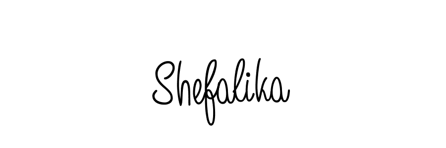 Use a signature maker to create a handwritten signature online. With this signature software, you can design (Angelique-Rose-font-FFP) your own signature for name Shefalika. Shefalika signature style 5 images and pictures png