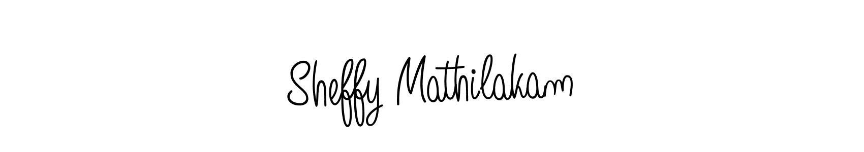 if you are searching for the best signature style for your name Sheffy Mathilakam. so please give up your signature search. here we have designed multiple signature styles  using Angelique-Rose-font-FFP. Sheffy Mathilakam signature style 5 images and pictures png