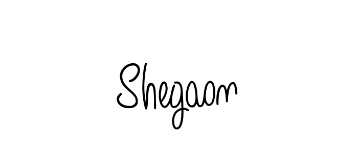 Make a beautiful signature design for name Shegaon. With this signature (Angelique-Rose-font-FFP) style, you can create a handwritten signature for free. Shegaon signature style 5 images and pictures png