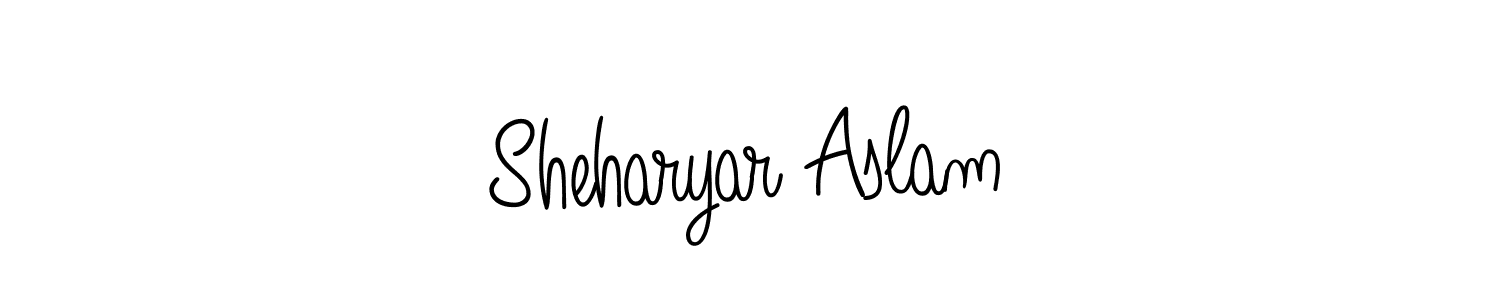 Check out images of Autograph of Sheharyar Aslam name. Actor Sheharyar Aslam Signature Style. Angelique-Rose-font-FFP is a professional sign style online. Sheharyar Aslam signature style 5 images and pictures png