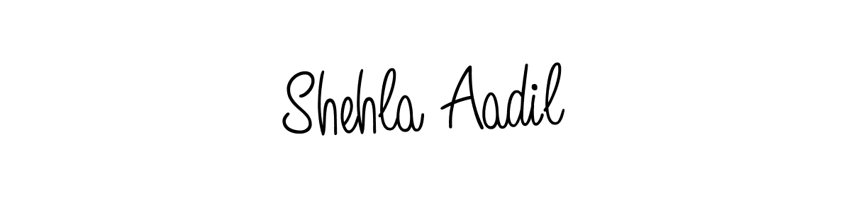 Make a beautiful signature design for name Shehla Aadil. With this signature (Angelique-Rose-font-FFP) style, you can create a handwritten signature for free. Shehla Aadil signature style 5 images and pictures png