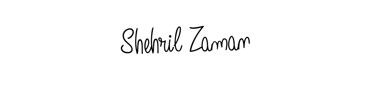 Design your own signature with our free online signature maker. With this signature software, you can create a handwritten (Angelique-Rose-font-FFP) signature for name Shehril Zaman. Shehril Zaman signature style 5 images and pictures png