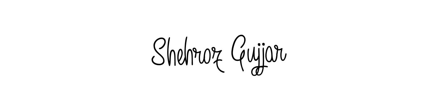 How to Draw Shehroz Gujjar signature style? Angelique-Rose-font-FFP is a latest design signature styles for name Shehroz Gujjar. Shehroz Gujjar signature style 5 images and pictures png