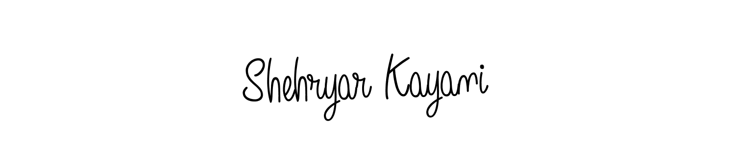 Create a beautiful signature design for name Shehryar Kayani. With this signature (Angelique-Rose-font-FFP) fonts, you can make a handwritten signature for free. Shehryar Kayani signature style 5 images and pictures png