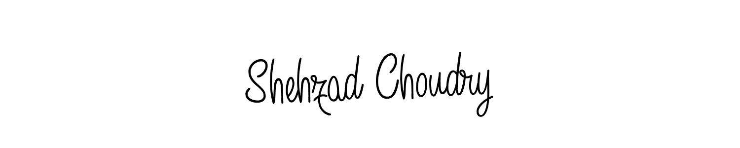 The best way (Angelique-Rose-font-FFP) to make a short signature is to pick only two or three words in your name. The name Shehzad Choudry include a total of six letters. For converting this name. Shehzad Choudry signature style 5 images and pictures png