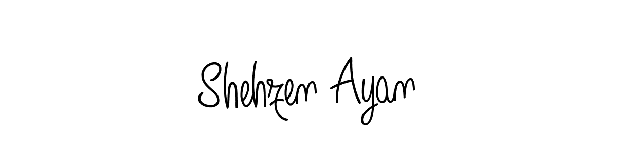 Design your own signature with our free online signature maker. With this signature software, you can create a handwritten (Angelique-Rose-font-FFP) signature for name Shehzen Ayan. Shehzen Ayan signature style 5 images and pictures png