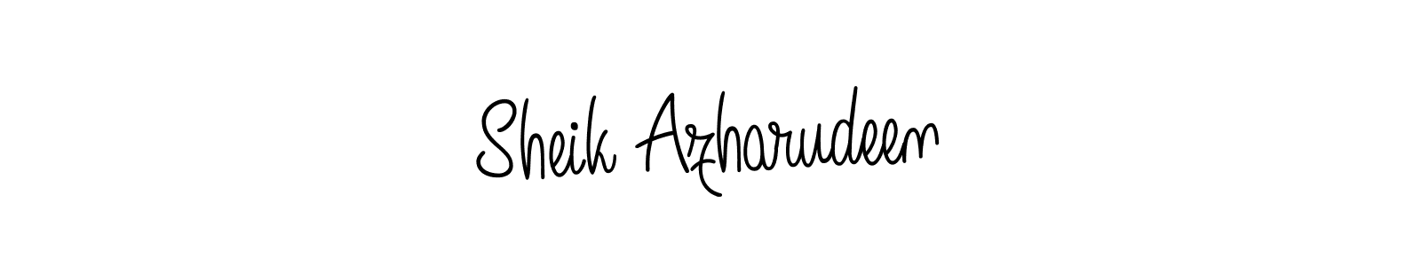 Create a beautiful signature design for name Sheik Azharudeen. With this signature (Angelique-Rose-font-FFP) fonts, you can make a handwritten signature for free. Sheik Azharudeen signature style 5 images and pictures png