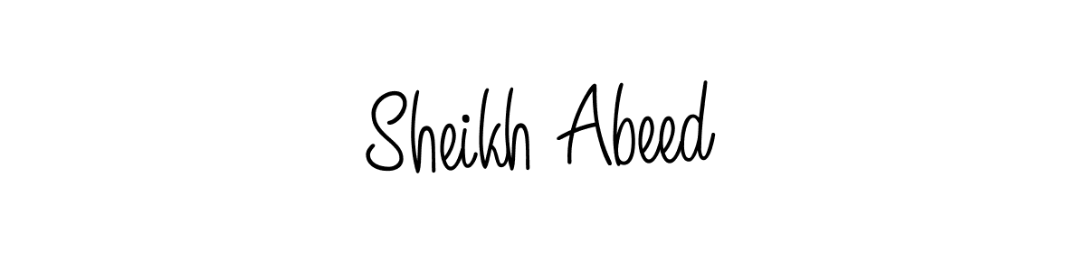 if you are searching for the best signature style for your name Sheikh Abeed. so please give up your signature search. here we have designed multiple signature styles  using Angelique-Rose-font-FFP. Sheikh Abeed signature style 5 images and pictures png