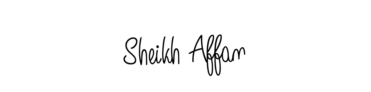 Make a beautiful signature design for name Sheikh Affan. Use this online signature maker to create a handwritten signature for free. Sheikh Affan signature style 5 images and pictures png