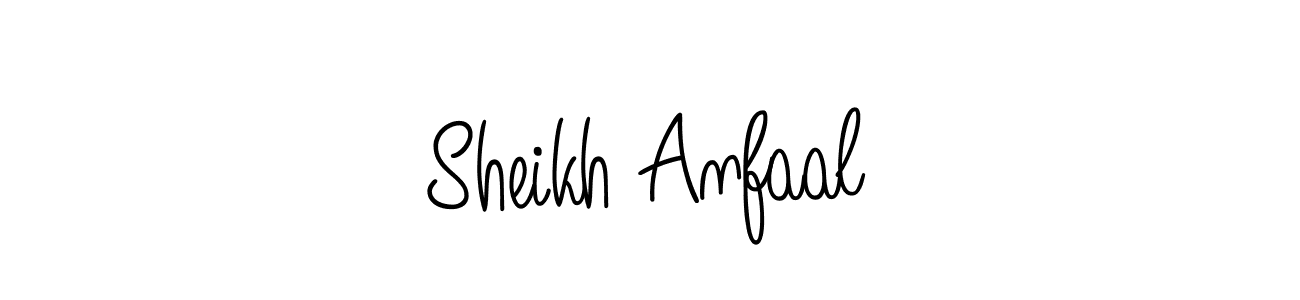 You can use this online signature creator to create a handwritten signature for the name Sheikh Anfaal. This is the best online autograph maker. Sheikh Anfaal signature style 5 images and pictures png