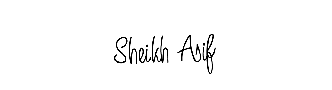 Design your own signature with our free online signature maker. With this signature software, you can create a handwritten (Angelique-Rose-font-FFP) signature for name Sheikh Asif. Sheikh Asif signature style 5 images and pictures png