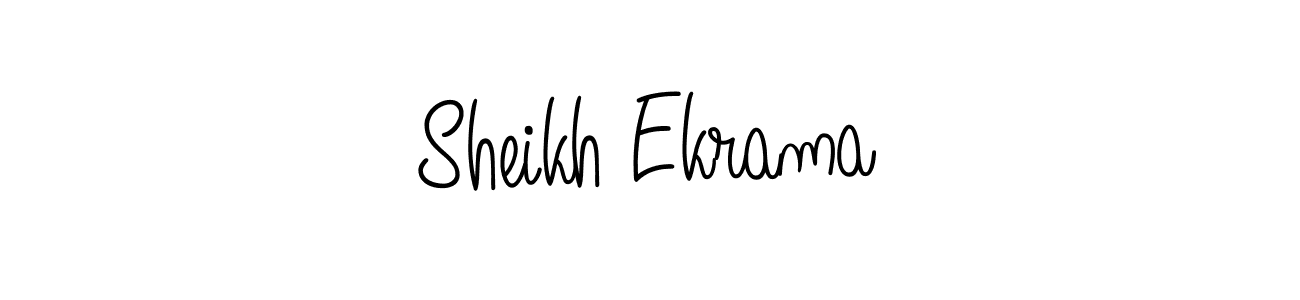 This is the best signature style for the Sheikh Ekrama name. Also you like these signature font (Angelique-Rose-font-FFP). Mix name signature. Sheikh Ekrama signature style 5 images and pictures png