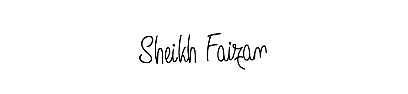 Create a beautiful signature design for name Sheikh Faizan. With this signature (Angelique-Rose-font-FFP) fonts, you can make a handwritten signature for free. Sheikh Faizan signature style 5 images and pictures png