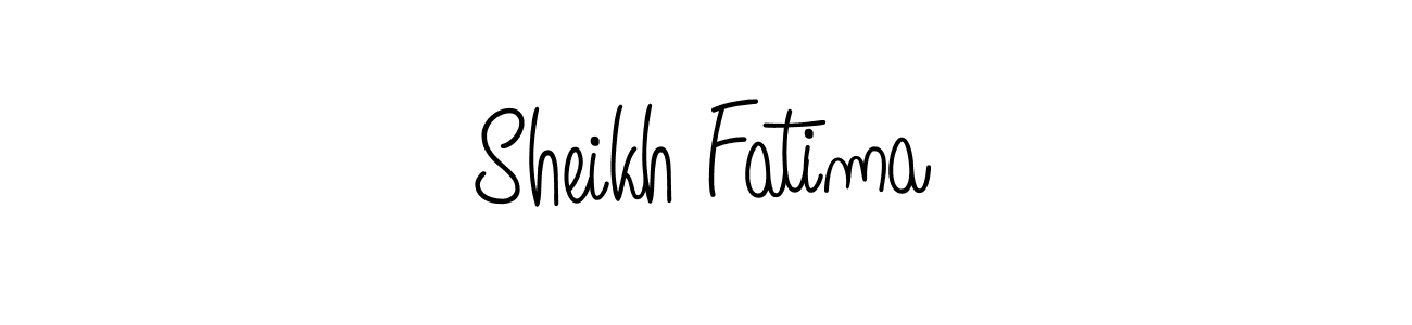 Use a signature maker to create a handwritten signature online. With this signature software, you can design (Angelique-Rose-font-FFP) your own signature for name Sheikh Fatima. Sheikh Fatima signature style 5 images and pictures png