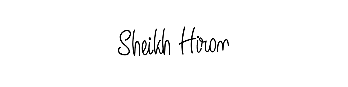 You should practise on your own different ways (Angelique-Rose-font-FFP) to write your name (Sheikh Hiron) in signature. don't let someone else do it for you. Sheikh Hiron signature style 5 images and pictures png