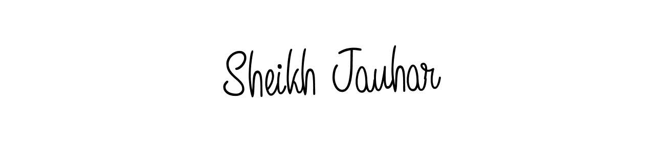 How to Draw Sheikh Jauhar signature style? Angelique-Rose-font-FFP is a latest design signature styles for name Sheikh Jauhar. Sheikh Jauhar signature style 5 images and pictures png