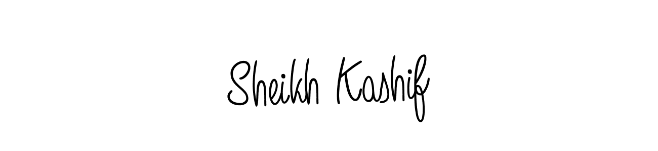 Design your own signature with our free online signature maker. With this signature software, you can create a handwritten (Angelique-Rose-font-FFP) signature for name Sheikh Kashif. Sheikh Kashif signature style 5 images and pictures png