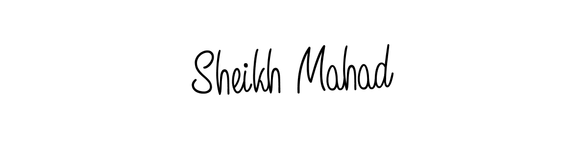 Create a beautiful signature design for name Sheikh Mahad. With this signature (Angelique-Rose-font-FFP) fonts, you can make a handwritten signature for free. Sheikh Mahad signature style 5 images and pictures png