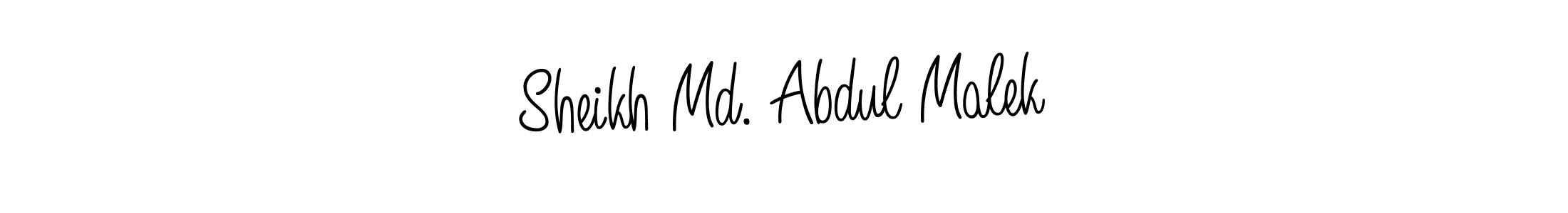 Sheikh Md. Abdul Malek stylish signature style. Best Handwritten Sign (Angelique-Rose-font-FFP) for my name. Handwritten Signature Collection Ideas for my name Sheikh Md. Abdul Malek. Sheikh Md. Abdul Malek signature style 5 images and pictures png